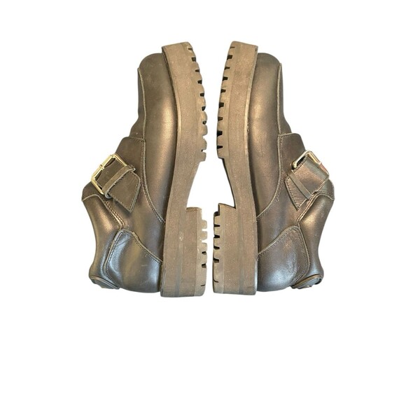 UNIF Women's 90s Black Class Shoe Buckle Platform Shoes Size 9 Y2K Grunge - Picture 5 of 16